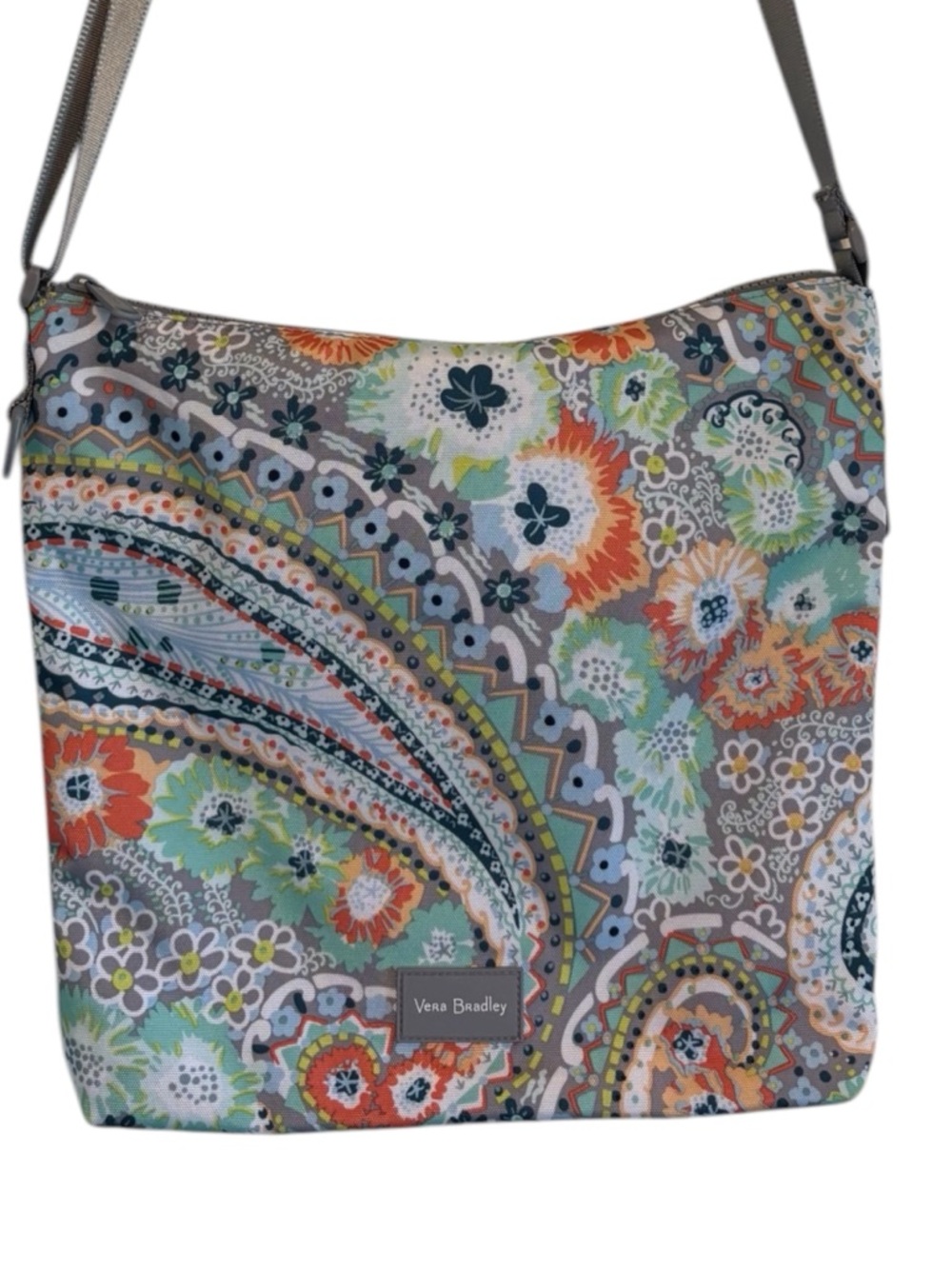 Vera Bradley Recycled Lighten Up Paisley Crossbody • Lightweight Travel Bag - Picture 7 of 11